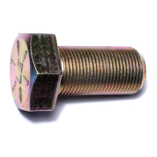 Midwest Fastener Grade 8, 1"-14 Hex Head Cap Screw, Zinc Yellow Steel, 2 in L, 5 PK 00948 - main